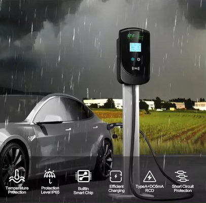 AC Output 22KW 2 EV Charging Station For Electric Car Waterproof 380v Input Voltage